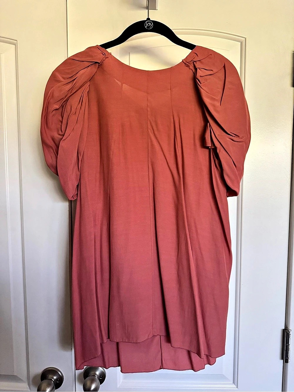 Vintage Marni Gathered Sleeve Top Coral Pink Size 40 Like New